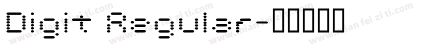 Digit Regular字体转换
